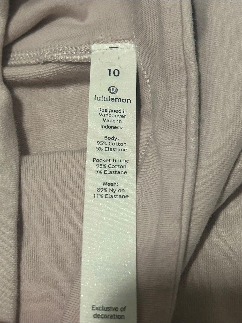 Lululemon Light Peach Colored Long Sleeve Pullover - Picture 4 of 6